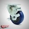 Service Caster 3.5 Inch SS Blue Polyurethane Swivel Top Plate Caster with Brake SCC-SS20S3514-PPUB-BLUE-TLB - alternate 3